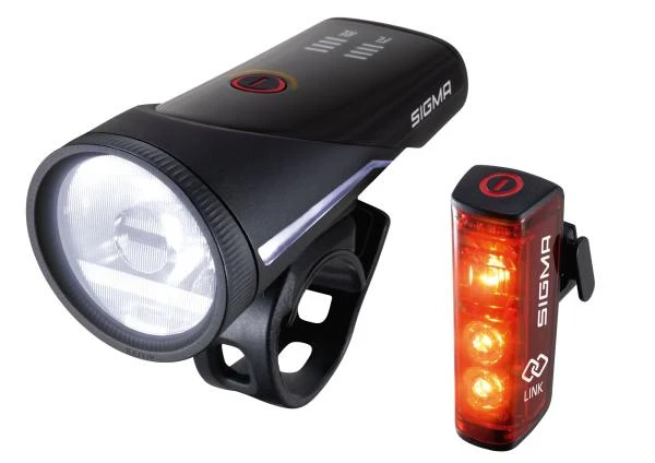 Sigma Aura 100 USB / Blaze Link Set Fahrradlampen Set
