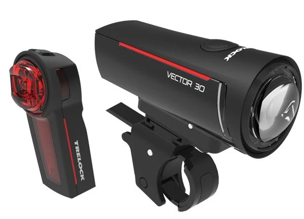 Trelock LS 300 Vector Fahrradlampen Set