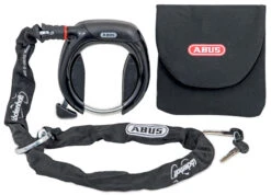 Abus - Löckenhoff-Edition Rahmenschloss 4960+ Kette 6KS/100 +Tasche